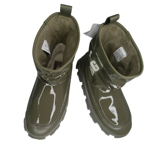 UGG Classic Brella Mini Boot Olive Green Size 6 - Picture 2 of 8